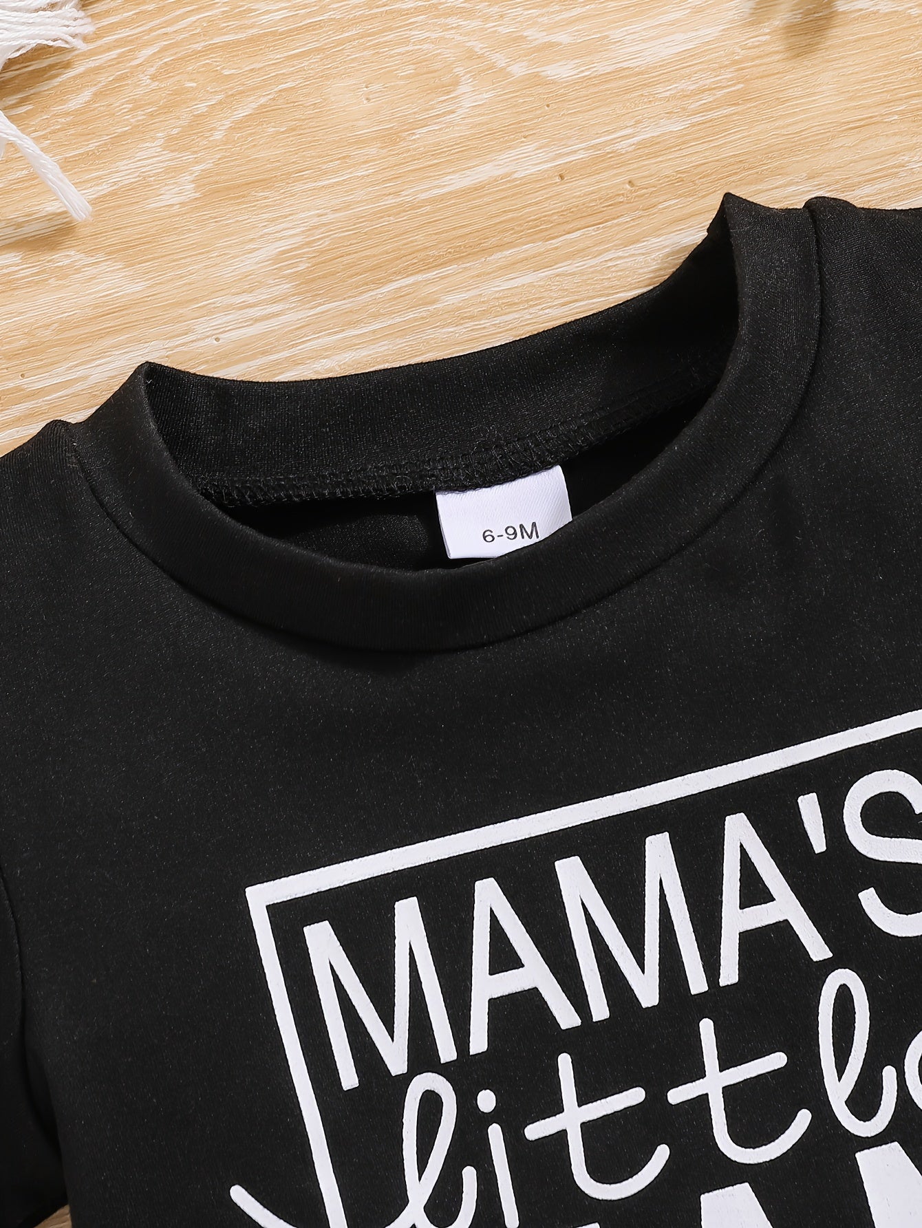 2pcs Baby Girls Boys "MAMA'S Little MAN" Print Summer Outdoor Set, T-shirt & Camo Shorts, Baby Unisex Clothing, As Gift - The world bestselling 