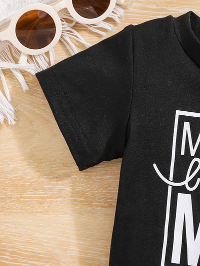 2pcs Baby Girls Boys "MAMA'S Little MAN" Print Summer Outdoor Set, T-shirt & Camo Shorts, Baby Unisex Clothing, As Gift - The world bestselling 