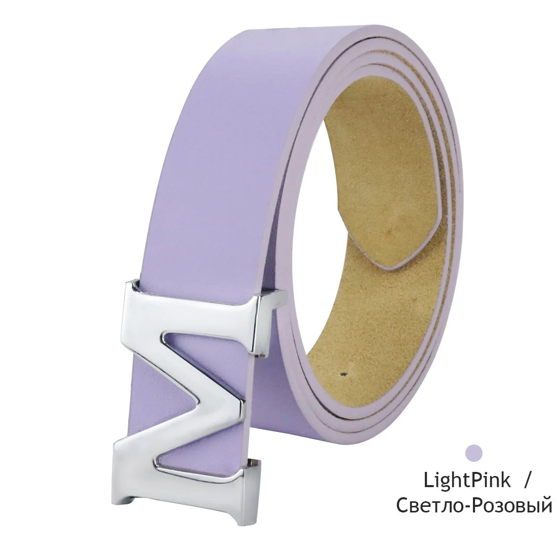 Maikun Women’s Leather Belts Removable Letter M Plate Buckle  High Quality PU Leather Belt  For Jeans Dress Halloween - The world bestselling 