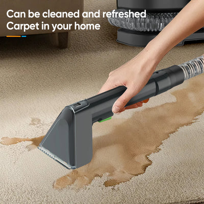 Fabric Cleaner 450W 12Kpa Handheld Carpet Cleaner for Sofa Floor Mats Curtain Spray Suction Integrated Machine Clean Machine