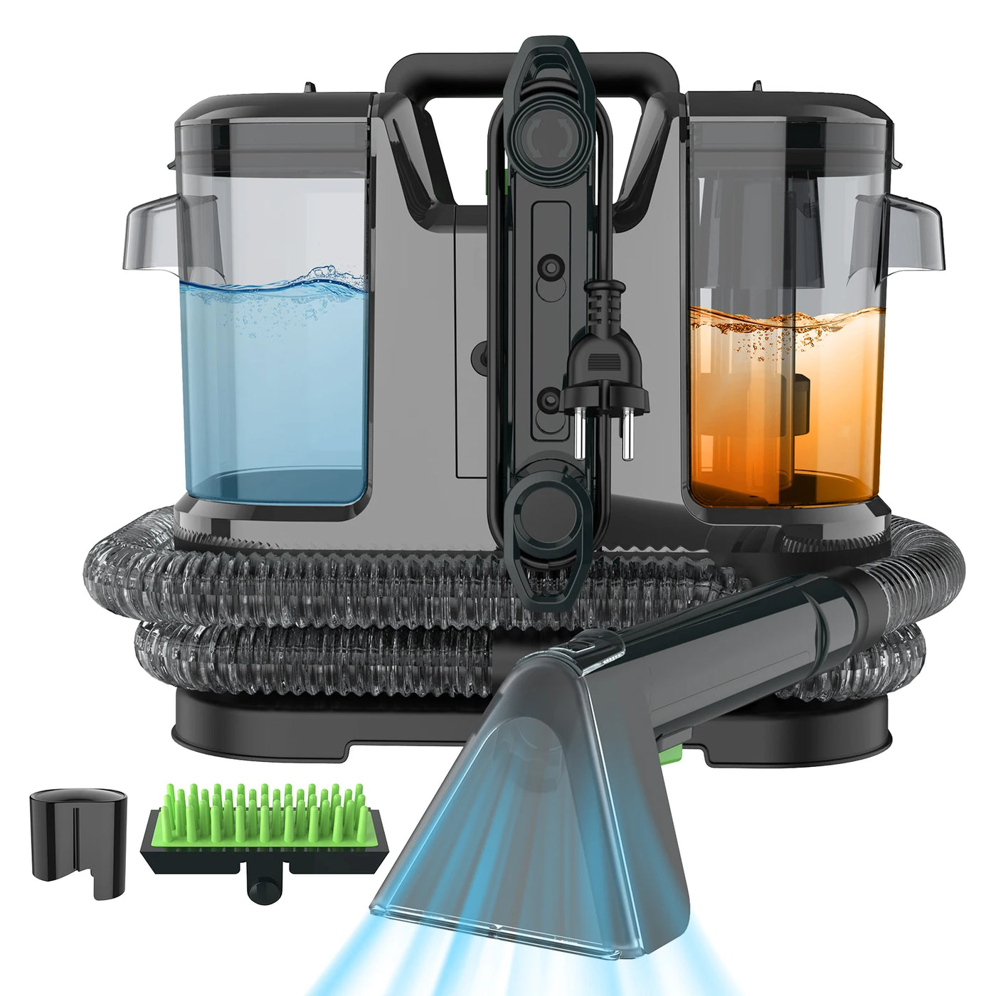 Fabric Cleaner 450W 12Kpa Handheld Carpet Cleaner for Sofa Floor Mats Curtain Spray Suction Integrated Machine Clean Machine