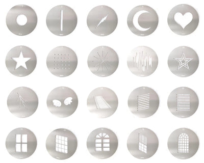 20PCS 86MM 66MM GOBO Bones Bar Heart Moon Skulls Bat Swing Halloween Interior Photo Wedding Portrait Children's Photography SA-P