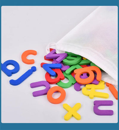 52pcs English Alphabet Spelling Word Wooden Educational Toys for Kids Baby Puzzles Montessori Games with 28pcs Learning Cards