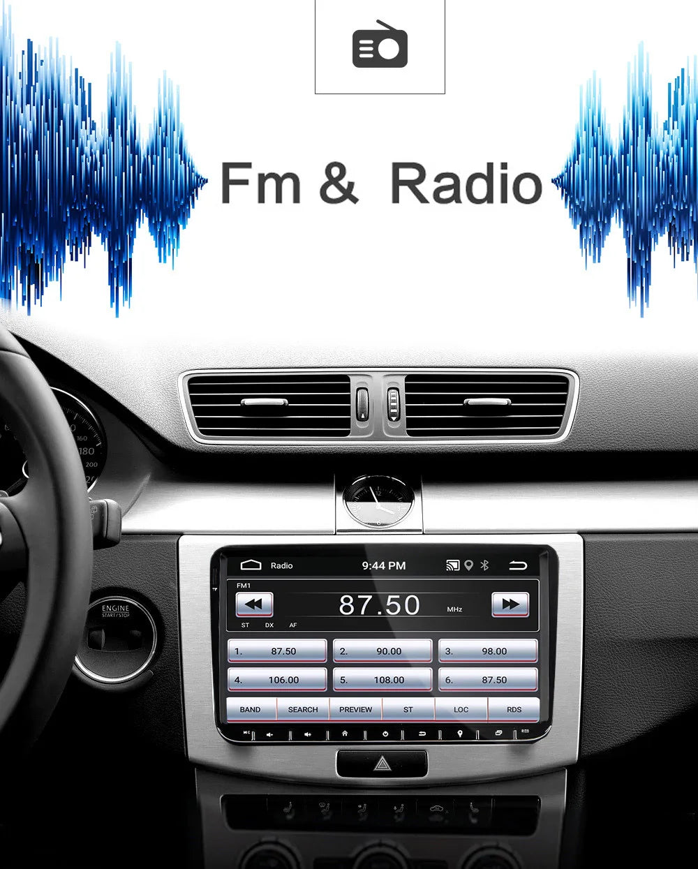 Car Android For VW Volkswagen Golf Polo Tiguan Passat b6 SEAT leon Skoda yeti Octavia Multimedia player 2 Din Car Radio CarPlay