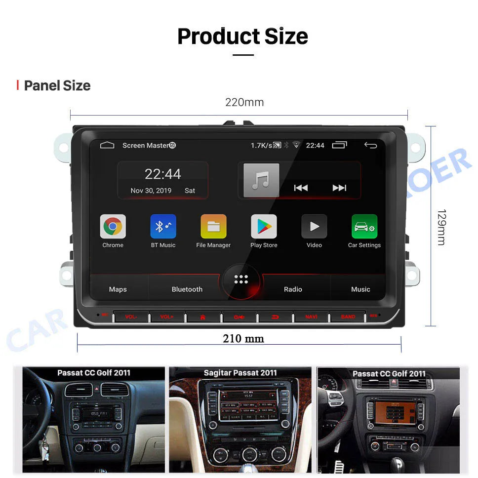 Car Android For VW Volkswagen Golf Polo Tiguan Passat b6 SEAT leon Skoda yeti Octavia Multimedia player 2 Din Car Radio CarPlay