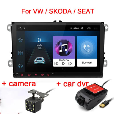 Car Android For VW Volkswagen Golf Polo Tiguan Passat b6 SEAT leon Skoda yeti Octavia Multimedia player 2 Din Car Radio CarPlay