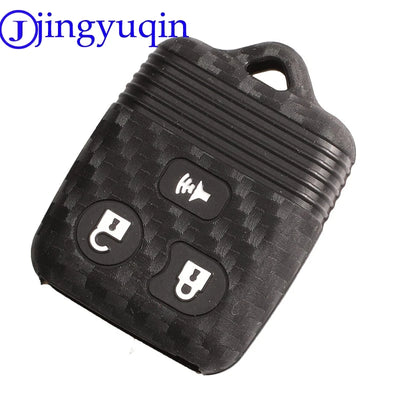 jingyuqin 3/4 B Car Key Case Cover Fibler Silicone For Ford Escape F 150 Explorer 2001 - 2007