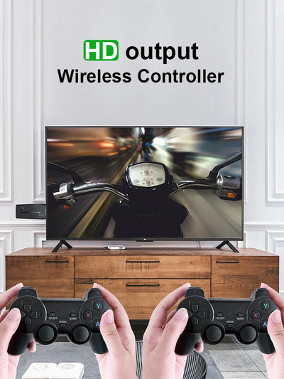 DATA FROG TV Video Game Console Wireless Controller Built in 20000 Games 4K HDMI-Compatible Retro Console Support For PS1/GBA/FC