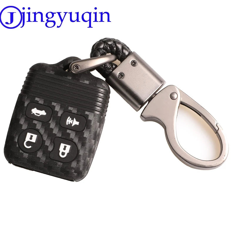 jingyuqin 3/4 B Car Key Case Cover Fibler Silicone For Ford Escape F 150 Explorer 2001 - 2007