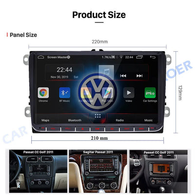 Car Android For VW Volkswagen Golf Polo Tiguan Passat b6 SEAT leon Skoda yeti Octavia Multimedia player 2 Din Car Radio CarPlay