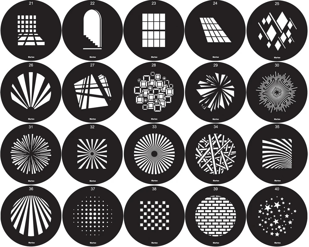 20PCS 86MM 66MM GOBO Bones Bar Heart Moon Skulls Bat Swing Halloween Interior Photo Wedding Portrait Children's Photography SA-P