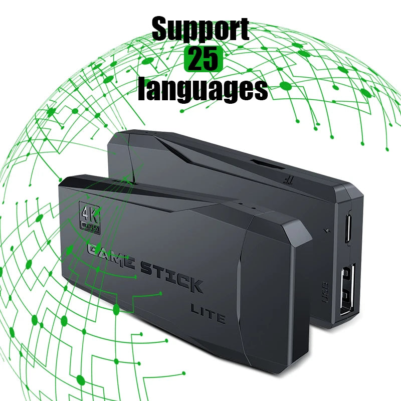 DATA FROG TV Video Game Console Wireless Controller Built in 20000 Games 4K HDMI-Compatible Retro Console Support For PS1/GBA/FC