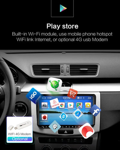 Car Android For VW Volkswagen Golf Polo Tiguan Passat b6 SEAT leon Skoda yeti Octavia Multimedia player 2 Din Car Radio CarPlay