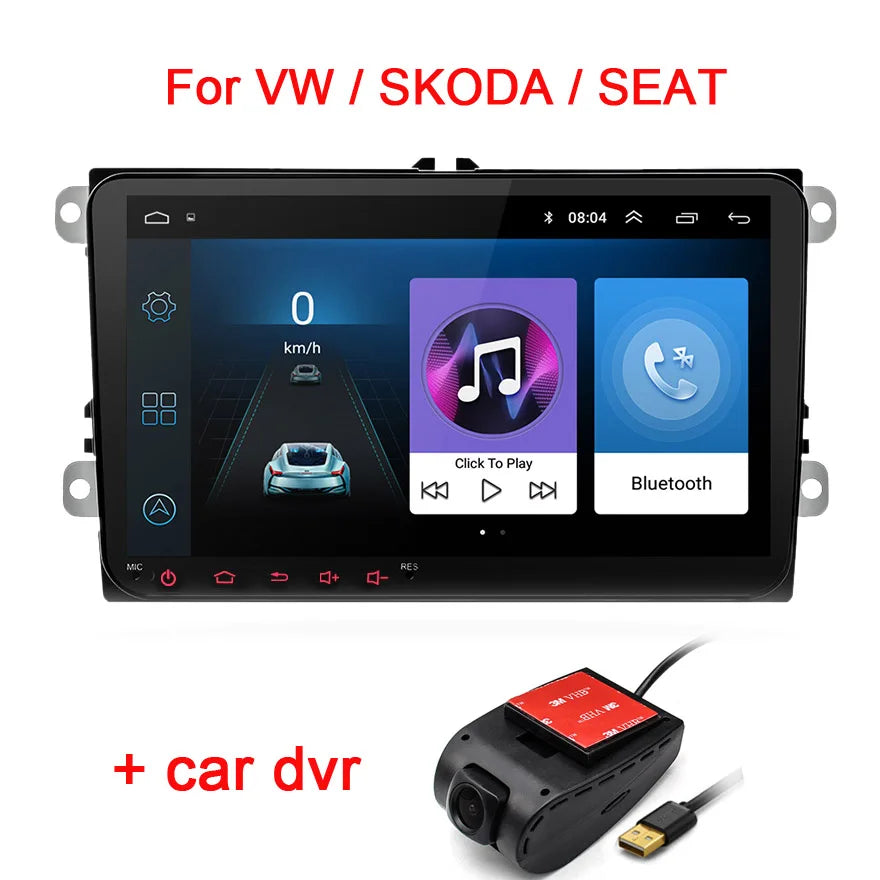 Car Android For VW Volkswagen Golf Polo Tiguan Passat b6 SEAT leon Skoda yeti Octavia Multimedia player 2 Din Car Radio CarPlay