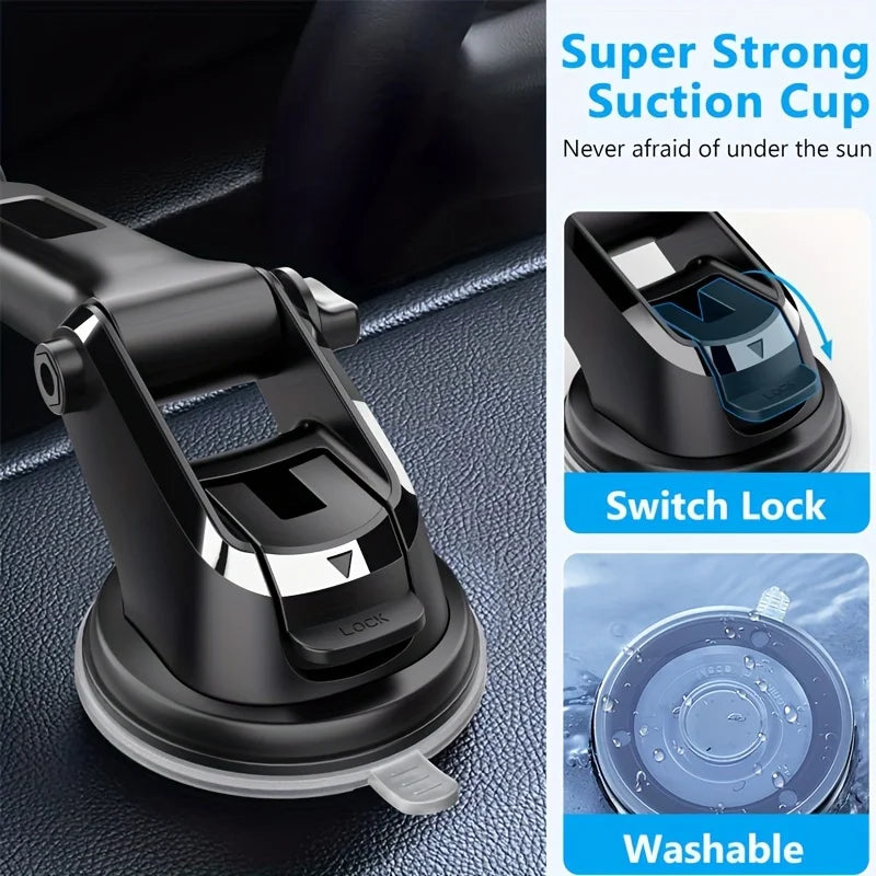 Car Phone Holder for Cars, Suction Cup Style Air Vent Navigation Bracket, Mounting Clip for Inside the Car