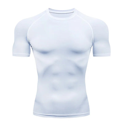 Sport T Shirt Men Quick Dry Short Sleeve Sport Tee Tops Gym Fitness Compression Shirt Training Running T-Shirt Men Rashgard - The world bestselling 