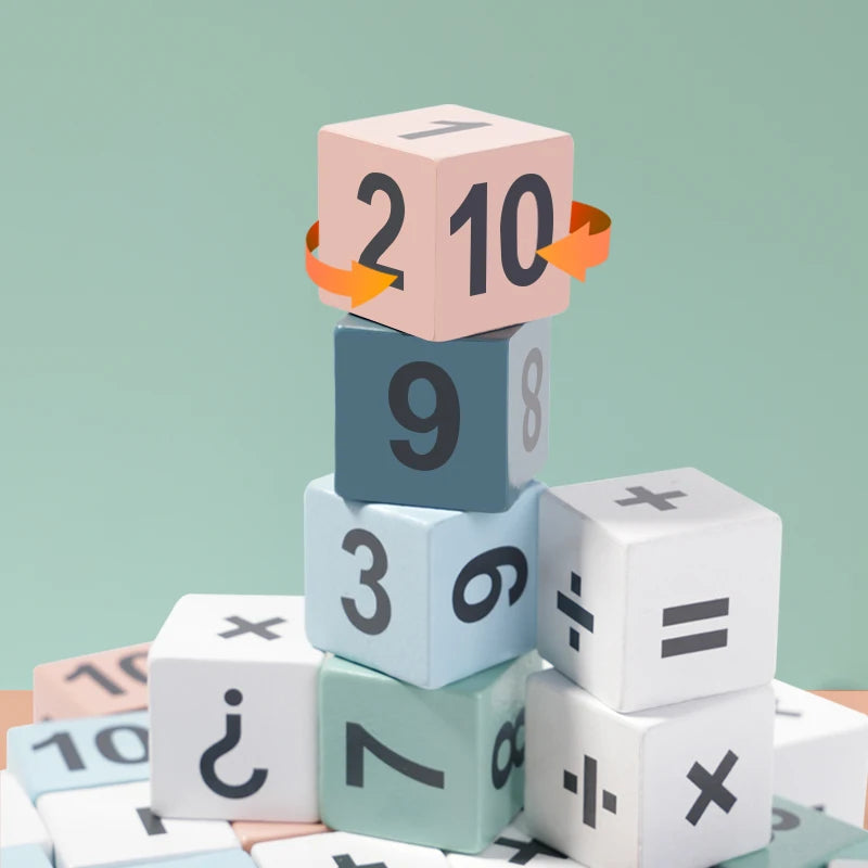 Montessori Wooden Double Player Multiplication and Division Game Kids 24 Point Game Teaching Aids Educational Toys For Children