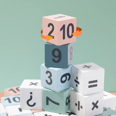 Montessori Wooden Double Player Multiplication and Division Game Kids 24 Point Game Teaching Aids Educational Toys For Children