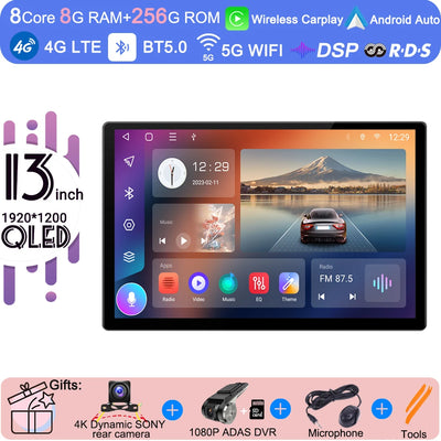 13.3 Inch Android 15 For Seat Leon 3 MK3 2012-2020  Car Radio 5G wifi Stereo Multimedia Player GPS Navigation 1920*1200