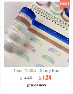 1Pc Ins Blue Plaid Washi Tape Simple Style Thank English Sealing Sticker Student Creative Stationery Masking Decorative Tape