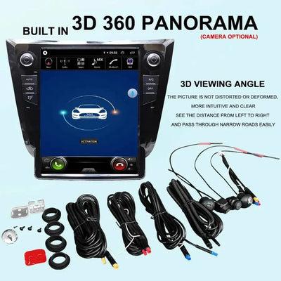 DSP Carplay Vertical Screen For Nissan X-Trail Xtrail X Trail T32 Qashqai J11 2012 - 2025 Navi 12.1" Android 15 Car Radio Stereo