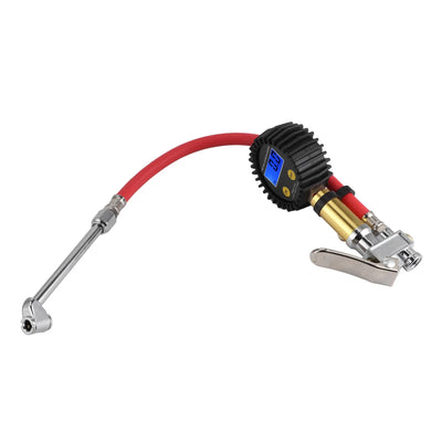 Tire Inflator Air Line Tyre Pump W/Digital Pressure Gauge Tester Universal for Car Motorcycle 3‑200PSI