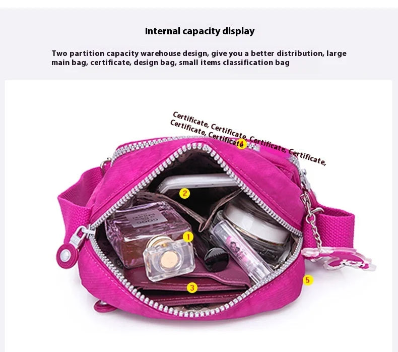 TEGAOTE High Quality Waterproof Men Women Shoulder Messenger Bag Cross Body Phone Purse Lightweight Blue Black Red Purple