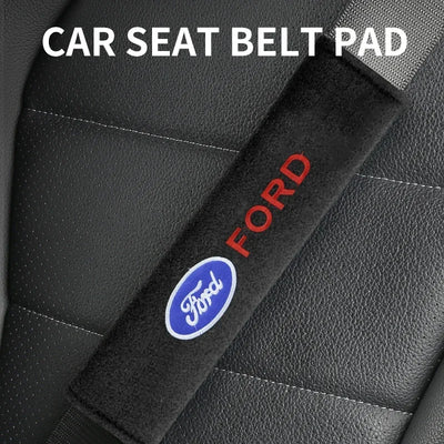2PCS Car Interior Kit Seat Belt Shoulder Protection For Ford Focus 2 3 1 Fiesta MK1 MK2 MK3 MK7 Fusion Ranger Escort Mondeo