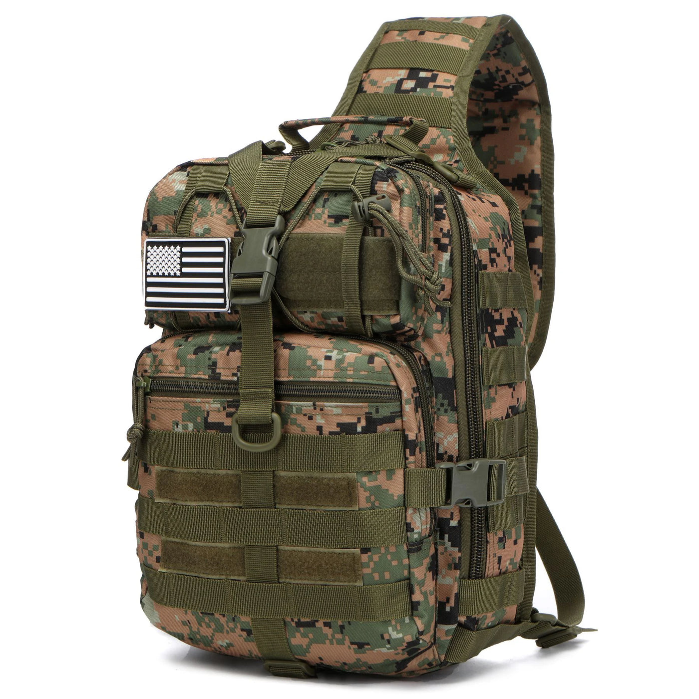 Tactical Assault Pack Sling Backpack Waterproof EDC Rucksack Bag for Outdoor Hiking Camping Hunting Trekking Travelling