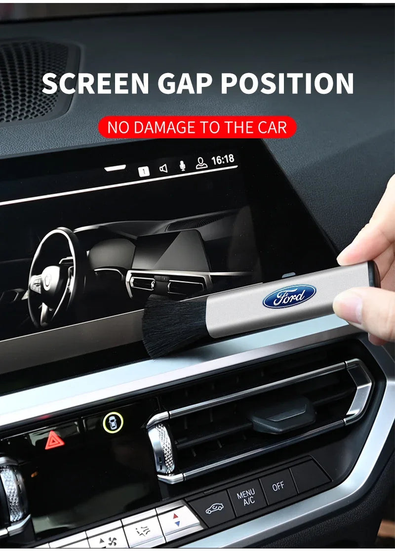 Car Telescopic Plastic Handle Wool Small Brush For Ford Focus mk2 mk3 Fiesta mk7 Ranger Mondeo mk4 S-MAX Kuga Mustang Auto Goods