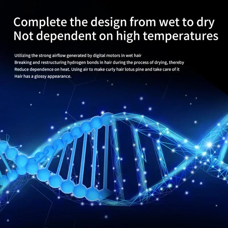 6-in-1 Multi-Function Hair Dryer Styling Tool Curling Iron Hot Air Brush Curling Rod Salon Professional Hair Styler