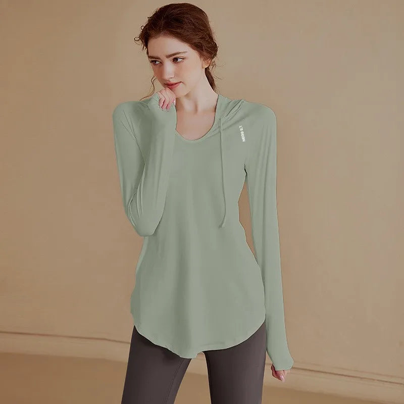 Women's Sports Wear For Fitness Running Jogging Seamless Long Sleeve Gym Woman Sport Shirt Yoga Top Female Workout Tops T-shirt - The world bestselling 