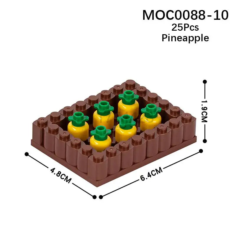 MOOXI City farm MOC Parts Figures Building Blocks Set Plant Tree Leaf Flower Grass Garden Model Friends Bricks Toys For Children