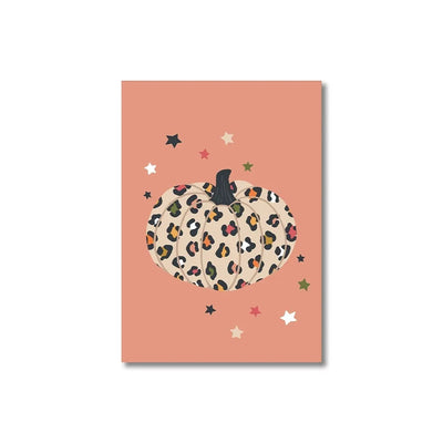 Autumn Leaves Pumpkins Print Poster Fall Home Bedroom Living Room Decor Autumn Vibes Decor Canvas Painitng Thanksgiving Gift