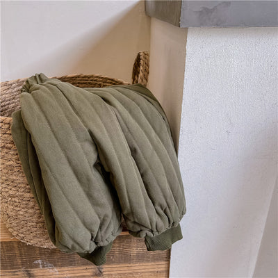 Children's Clothing From 2 To 7 Years Winter Kids Warm Cotton-Padded Trousers Baby Girls Thick Pants Toddler Boys Wear Clothes