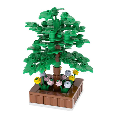 MOOXI City farm MOC Parts Figures Building Blocks Set Plant Tree Leaf Flower Grass Garden Model Friends Bricks Toys For Children