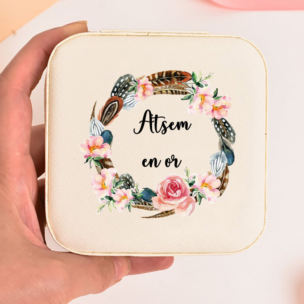 Thank You Mistress for This Great Year Jewelry Organizer Teacher's Day Gift for Her Garland Alphabet Jewelry Box Thanks teacher