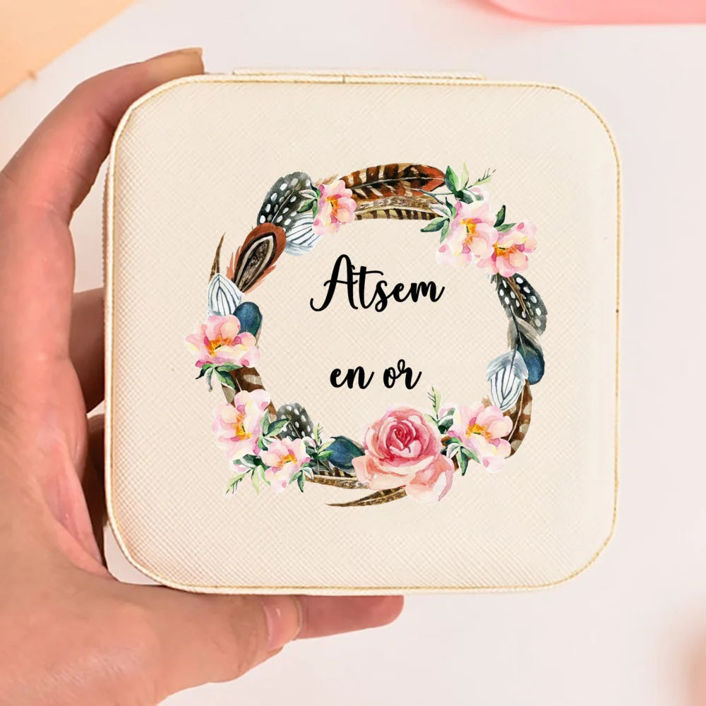 Thank You Mistress for This Great Year Jewelry Organizer Teacher's Day Gift for Her Garland Alphabet Jewelry Box Thanks teacher