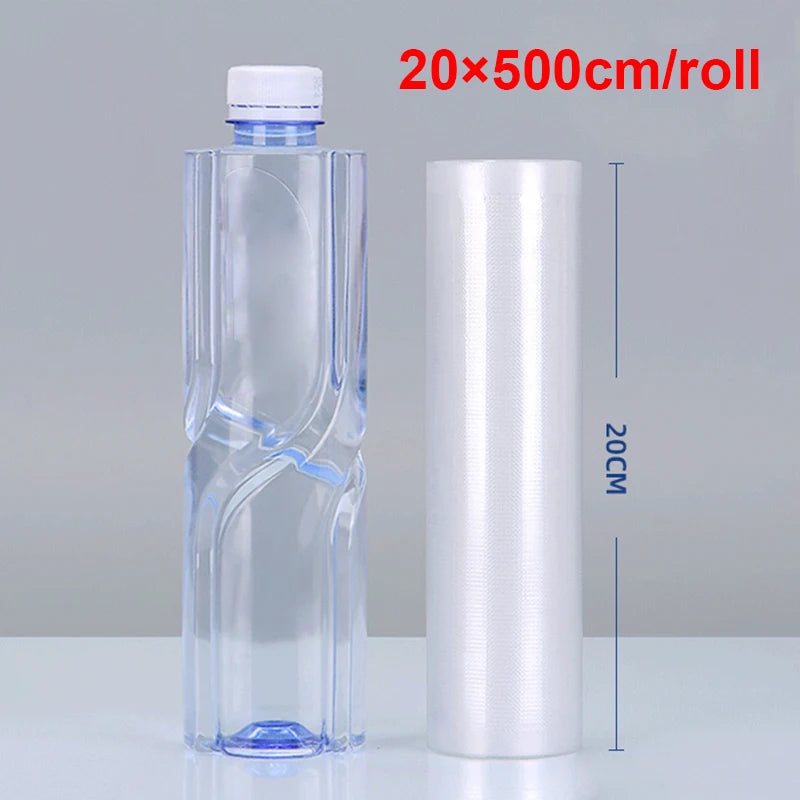 Vacuum Sealer Bags Food Vacuum Bag Custom Length Vacuum Packaging Bag 12+15+20+25+30cm*500cm Rolls for Food Fresh Vacuum Packer