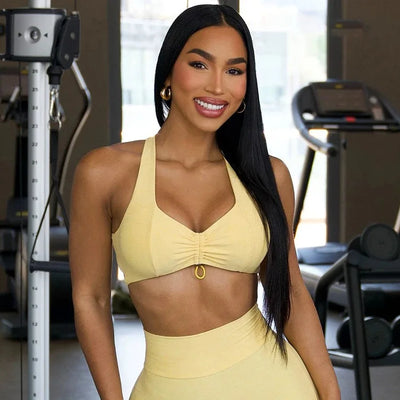 Sport Yoga Clothes Sets Women's Tracksuit Athletic Wear Fitness Suit Gym Workout Push Up Clothes Sports Bra Leggings Suit - The world bestselling 