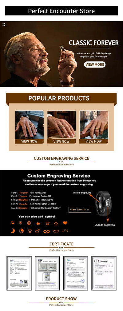 tungsten carbide ring for man anillos bague homme pareja de compromiso fashion jewelry wedding band couple engagement rings gift