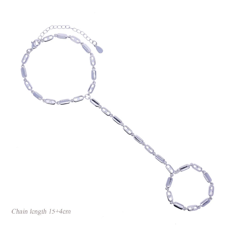 2025 new fashion gold color ladies inlaid zircon Y necklace paper clip necklace shiny jewelry