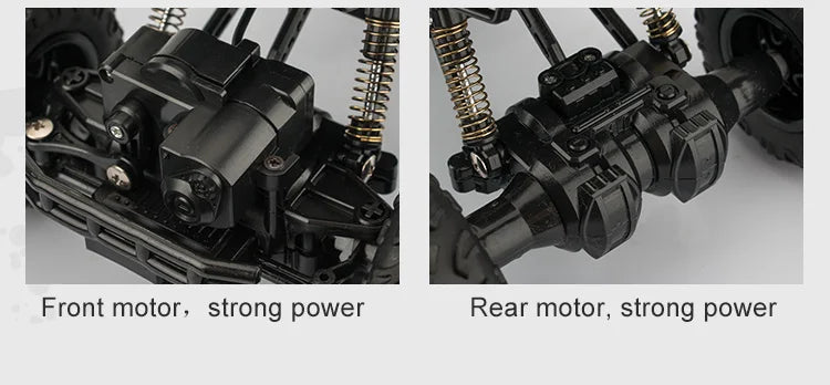 New 4WD RC Car 1:12 Off Road 4x4 Remote Control Cars Radio Buggy Truck Racing Drift with Led Lights Toys Gift for Children Adult