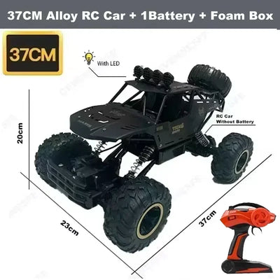 New 4WD RC Car 1:12 Off Road 4x4 Remote Control Cars Radio Buggy Truck Racing Drift with Led Lights Toys Gift for Children Adult