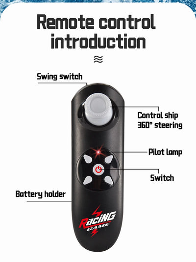 2.4G Remote Control Sailing Boat Doll Swinging Sailboat Model Decoration RC Racing Boat Kids Outdoor Balance Sailboat Water Toys