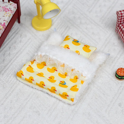 Doll Bed for Ropa Labubu V3 V4 Bed Pillows Sleeping Bag Pajama blindfold 1/12 BJD GSC Body9 DOD YMY Obitsu11 Doll Accessories