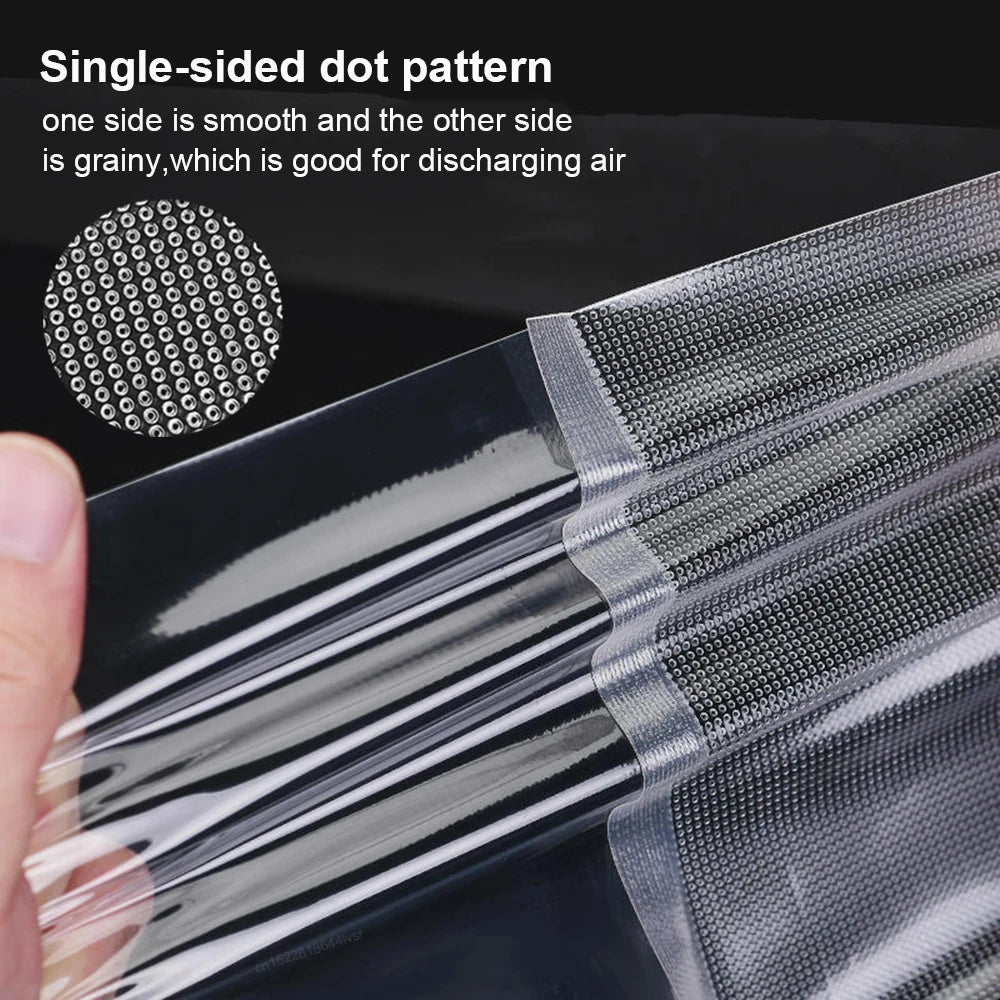 Vacuum Sealer Bags Food Vacuum Bag Custom Length Vacuum Packaging Bag 12+15+20+25+30cm*500cm Rolls for Food Fresh Vacuum Packer