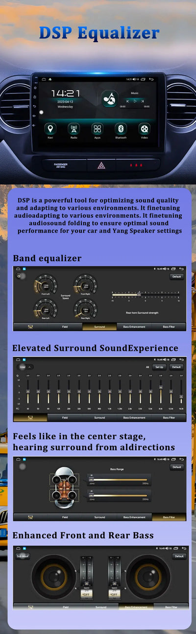 Android Auto Carplay For Citroen C2 C3 2001 2003 - 2010 Car Radio Multimedia Video Player WiFi GPS Navigation DSP Stereo