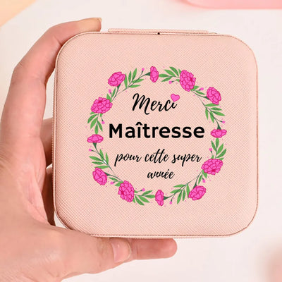 Thank You Mistress for This Great Year Jewelry Organizer Teacher's Day Gift for Her Garland Alphabet Jewelry Box Thanks teacher