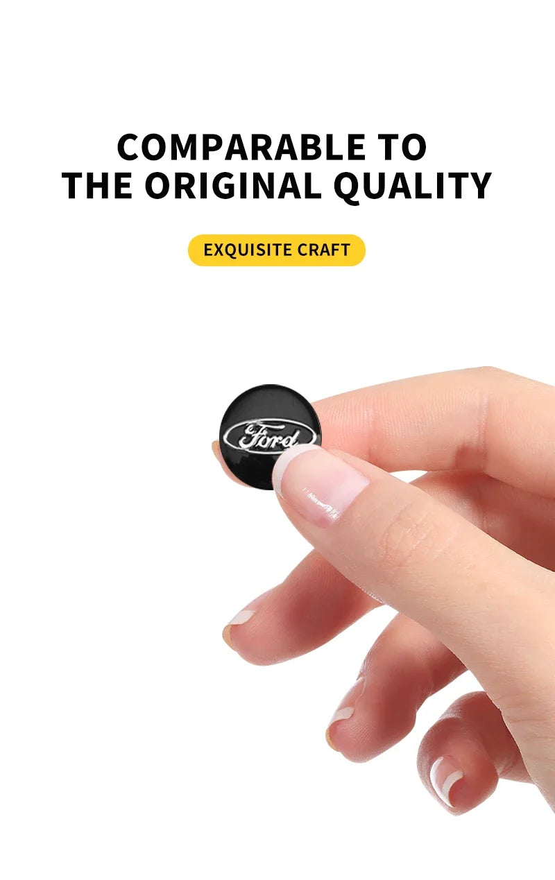 New Car Remote Control Emblem Logo Key Sticker For Ford Raptor Fiesta Focus 2 3 4 Mondeo Ecosport Mustang Fusion Accessories
